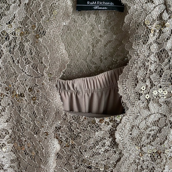 R and M Richards, plus size mother of the bride, three-piece set - Picture 4 of 4